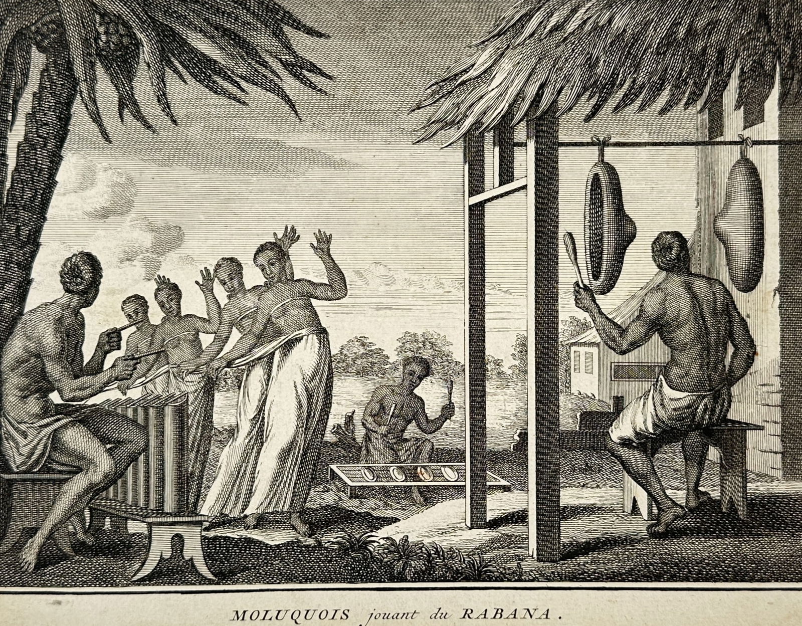 Bernard Picart (1673–1733) – Scene from the Moluccas – Engraving (1723–1743) (1 of 2)