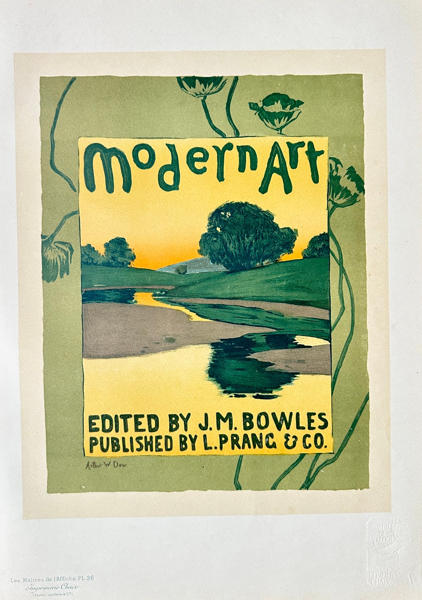 Arthur Wesley Dow (1857-1922) – Modern Art – Lithograph (1897) (1 of 3)