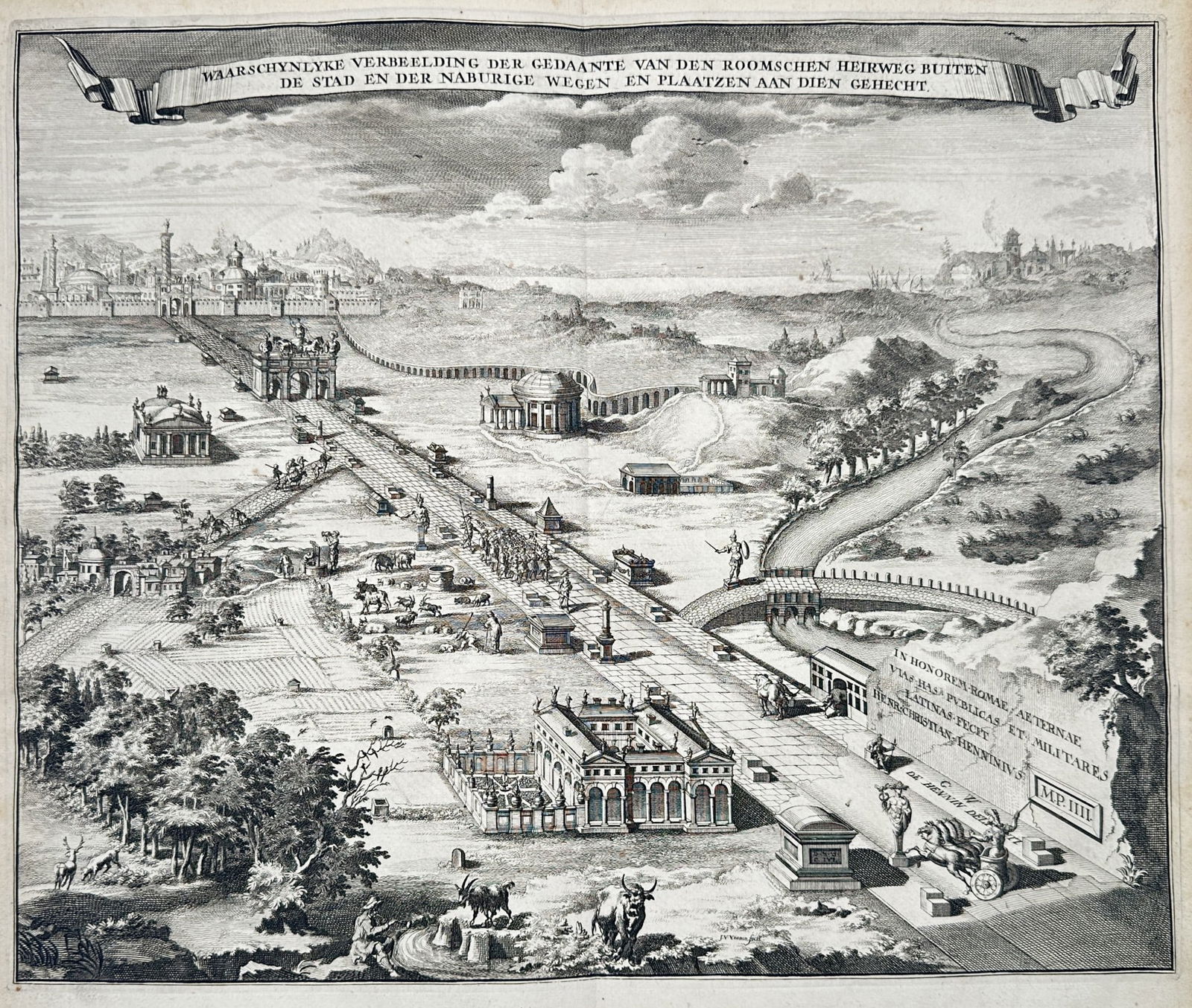 G. W. de Hennin (fl. 1770–1790) – View of the Roman Road Outside the City (1 of 2)