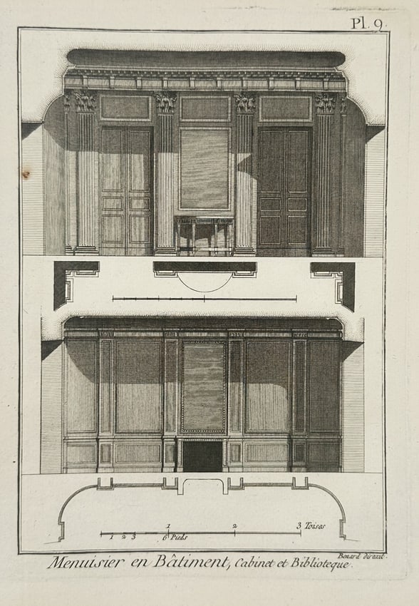 Robert Bénard (1734–1777) – Architectural Joinery for Cabinets and Libraries (1 of 2)