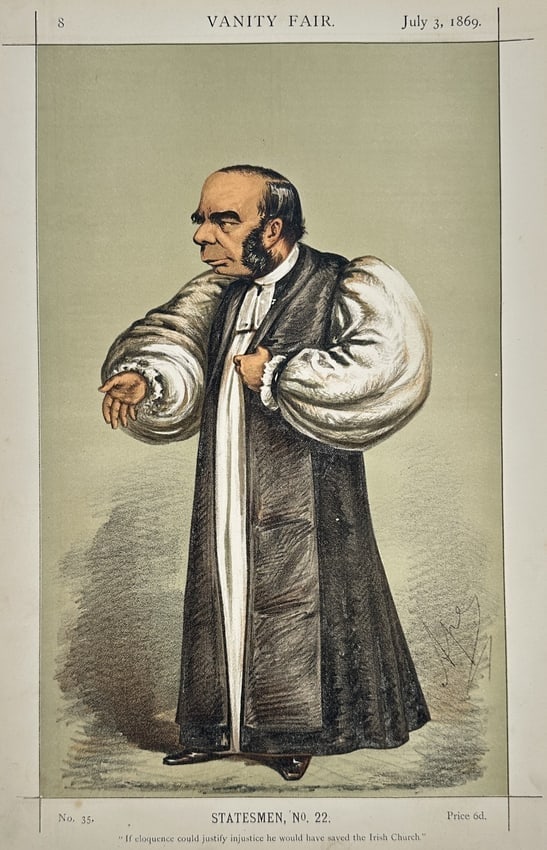 Carlo Pellegrini (1839–1889) – The Bishop of Peterborough (1 of 2)