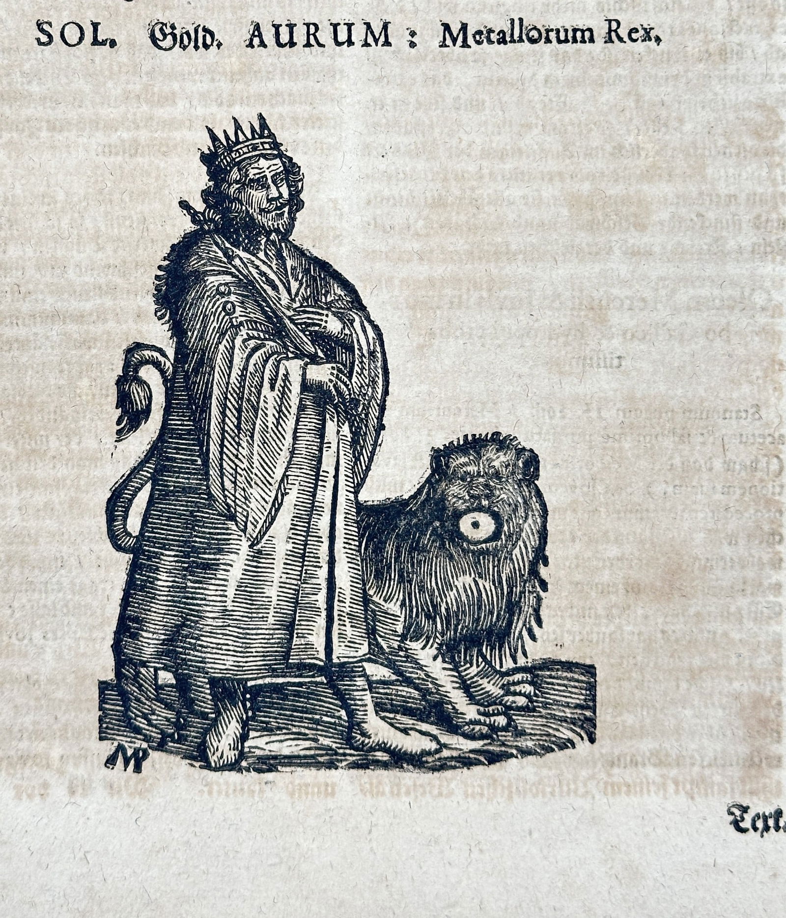 Theophrastus von Hohenheim (1493–1541), after – Gold or the Sun – Woodcut (1 of 3)