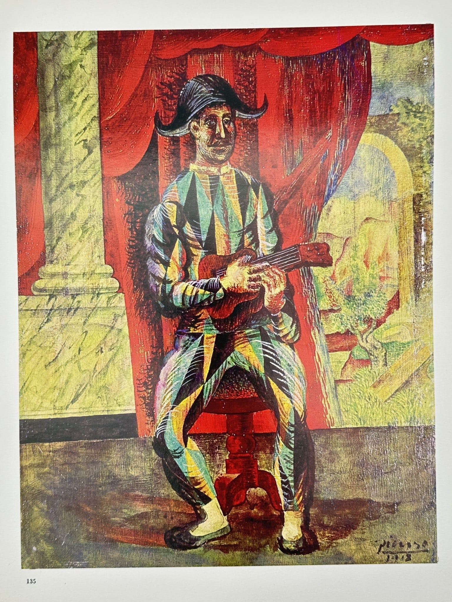 Pablo Picasso (1881–1973), after – Harlequin with Guitar – Offset print (1 of 2)