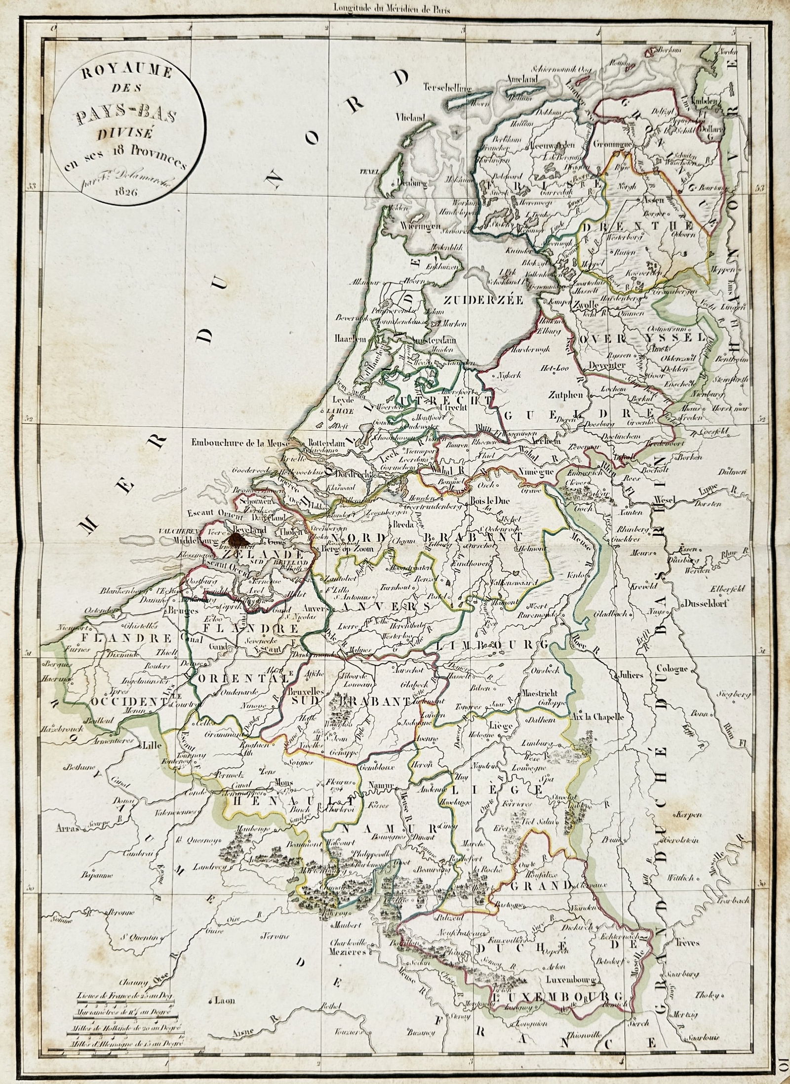 Felix Delamarche (1789-1830) – Map of Ancient Spain – Engraving (1827): Hispaniae Antiquae Tabula depicts the historical geography of the Iberian Peninsula. The map includes ancient tribal territories, regional divisions, and topography. It was published in Paris by the D