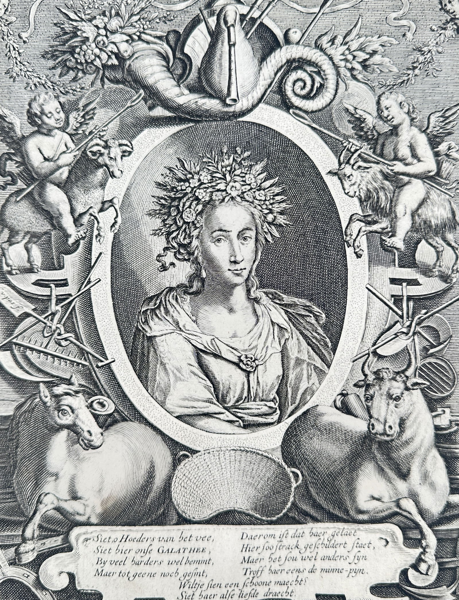 Jacob Cats (1577–1660) – Galathea or Shepherds Complaint – engraving (1632) (1 of 3)