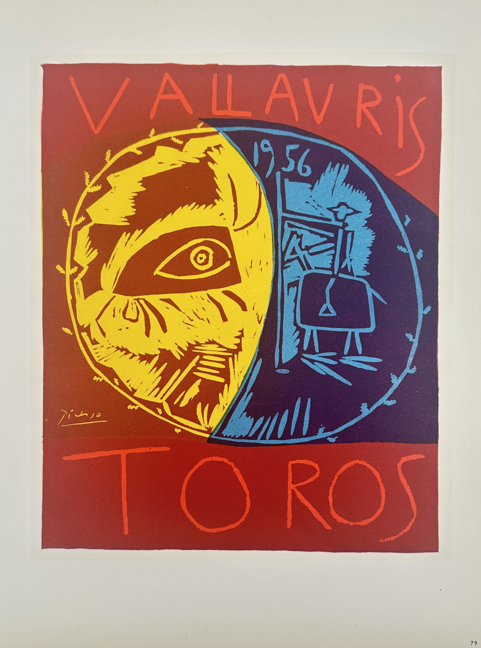 Pablo Picasso (1881–1973) – Exhibition at Vallauris – Lithography (20th Century) (1 of 2)