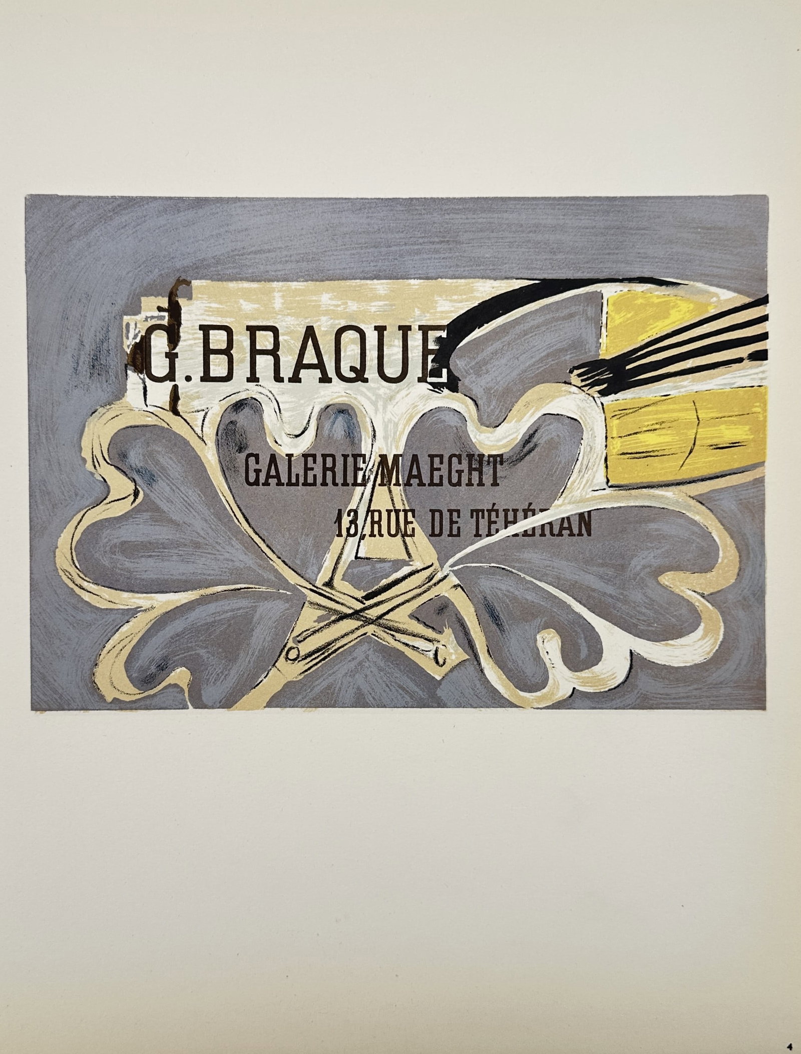 Georges Braque (1882–1963), after – Poster for Galerie Maeght – Lithograph (1959) (1 of 2)
