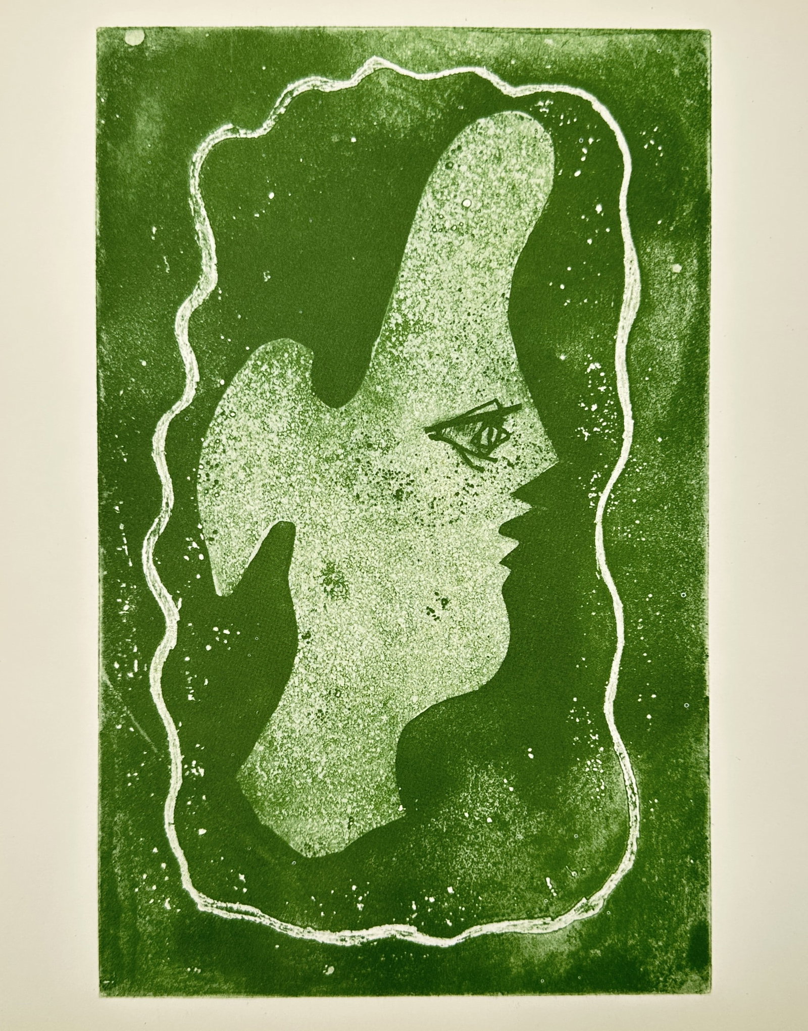 Georges Braque (1882–1963), after – Profile of a Woman in Green – Lithograph (1959) (1 of 2)
