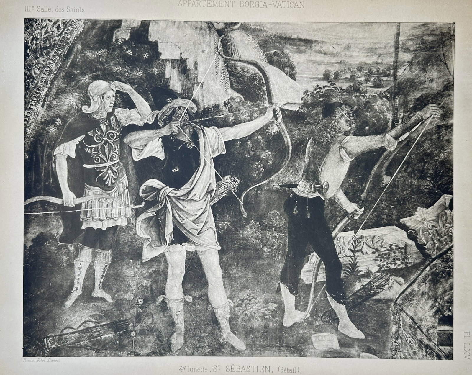 Pinturicchio, after – View of Archers from the Martyrdom of Saint Sebastian – Photogravure (1 of 2)