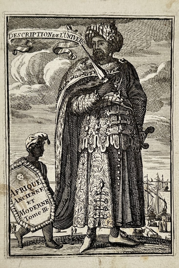 Allain Manesson Mallet (1630–1706) – View of Ancient and Modern Africa – Copperplate engraving (1 of 2)