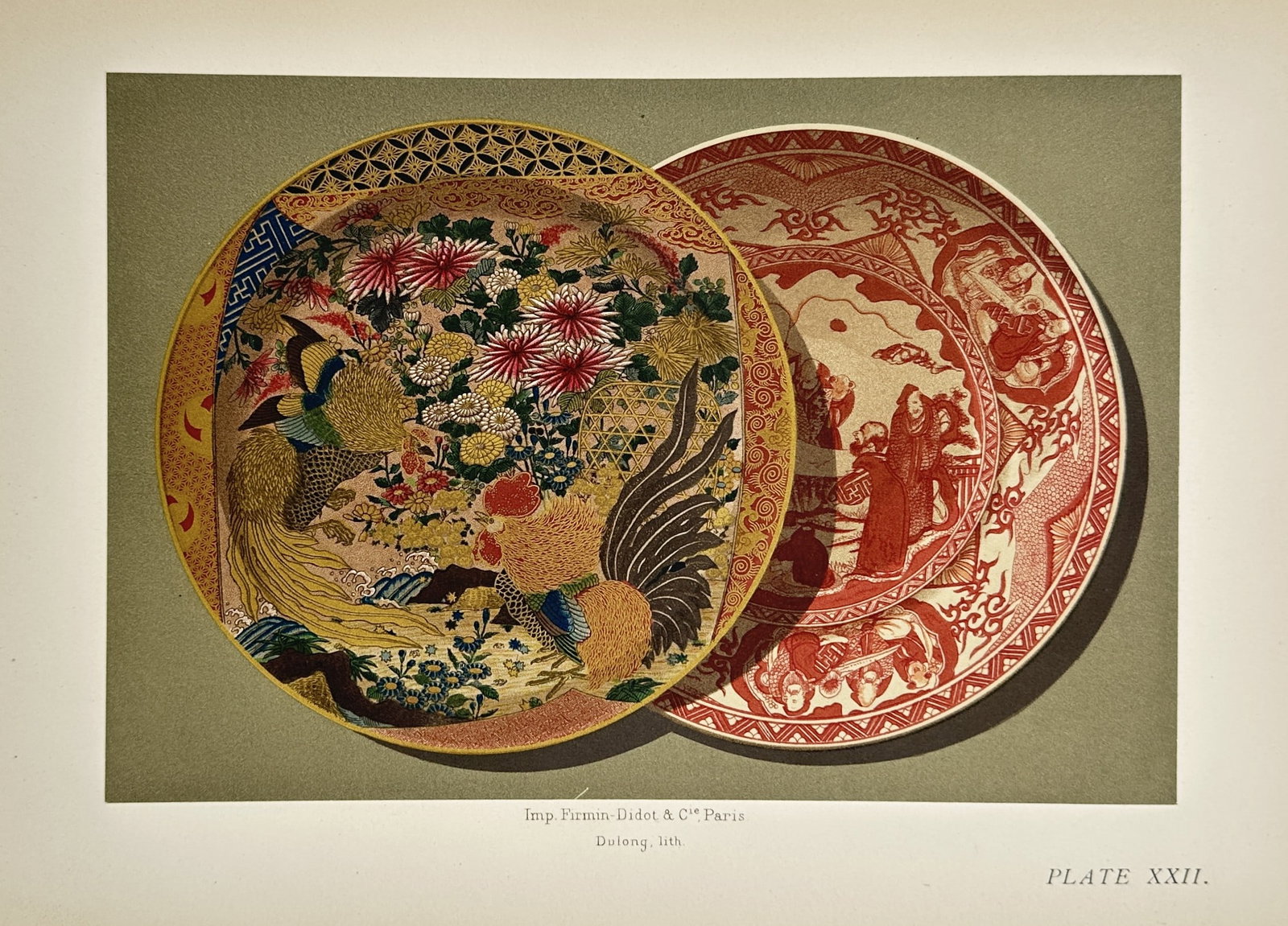 George Ashdown Audsley (1838-1925) – Japanese Ceramics – Lithograph (1896) (1 of 2)