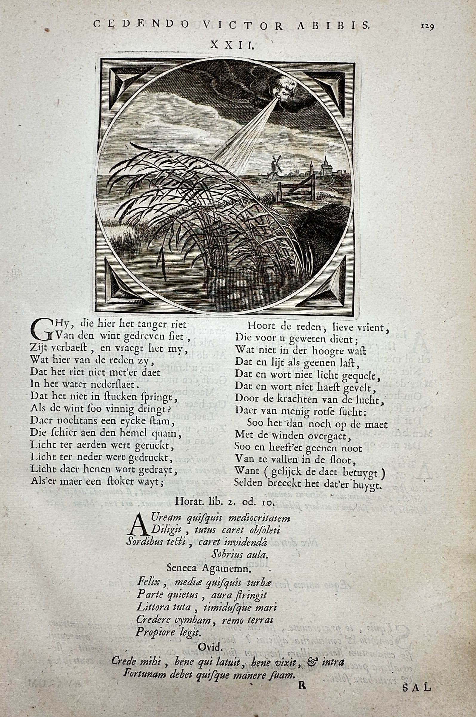 Jacob Cats (1577–1660) – Victory Through Yielding – Engraving (c. 1655) (1 of 2)