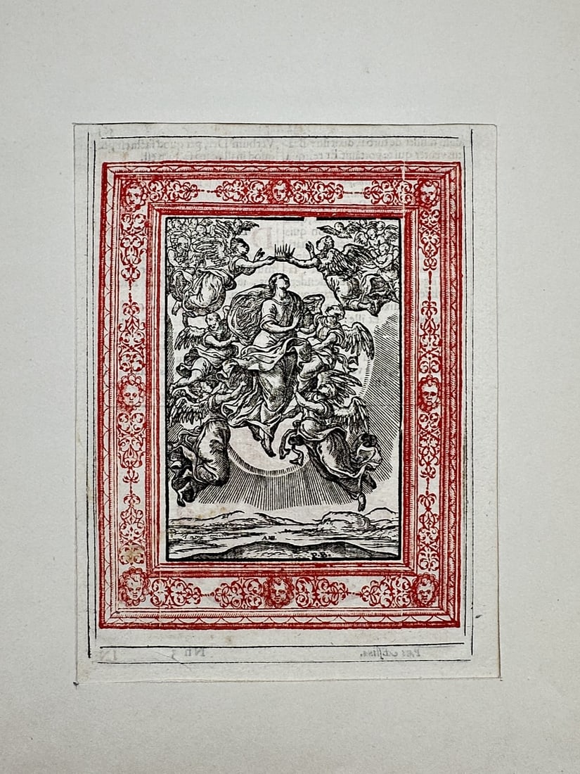 Albrecht Durer (1471–1528) – The Virgin on the Crescent – Woodcut (1511) (1 of 2)