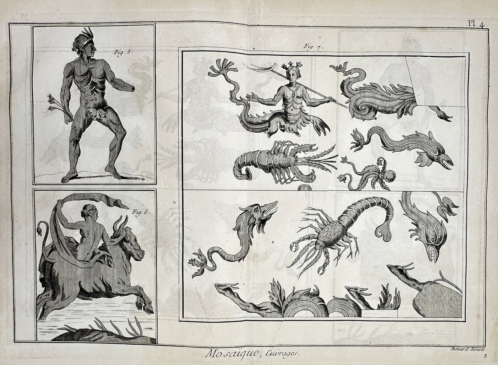 Robert Benard (1734–1777) – Mosaic, Works – Engraving (1771) (1 of 2)