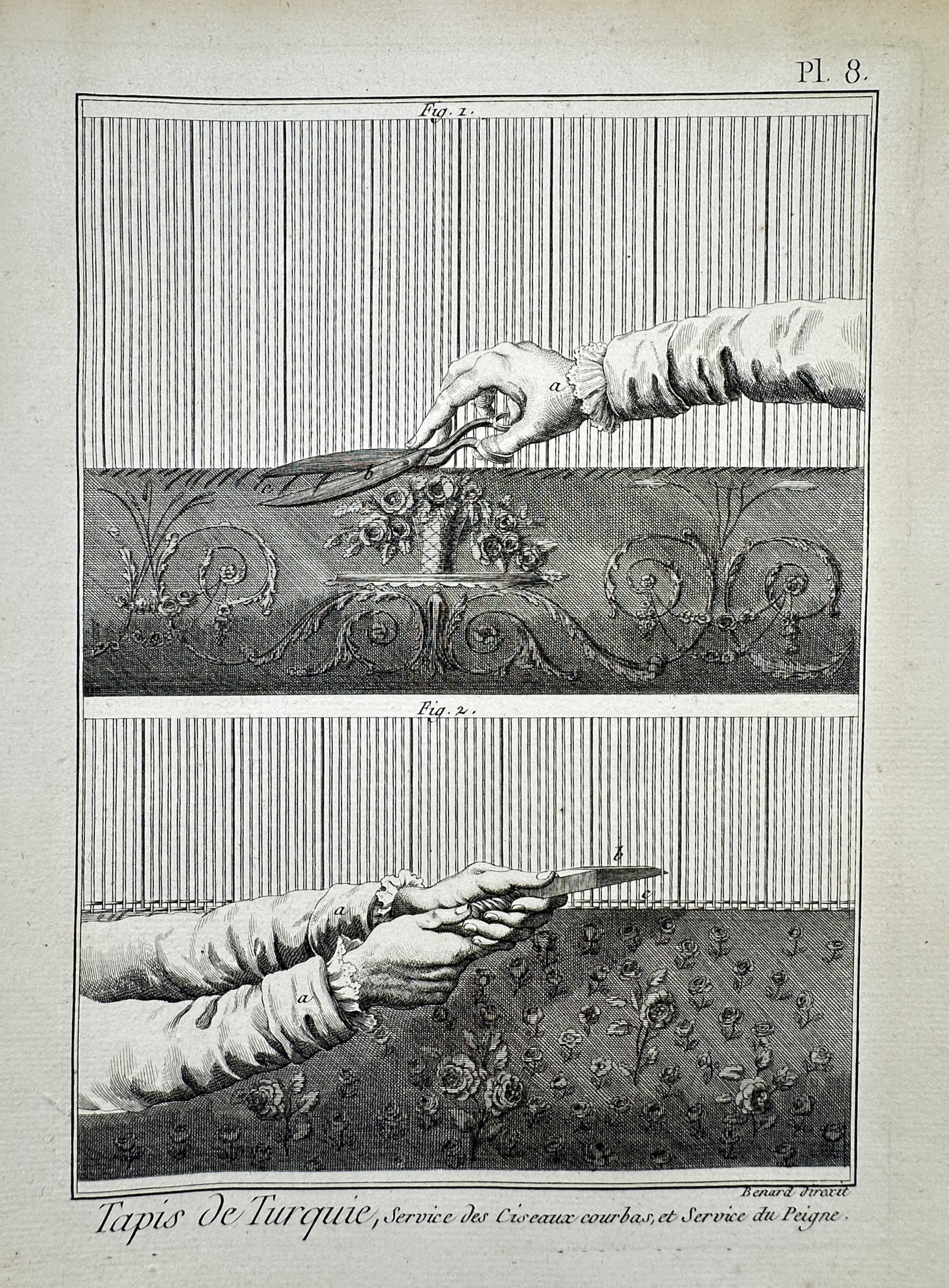 Robert Benard (1734–1777) – Turkish Carpet, Curvy Scissors Service, and Comb Service (1 of 2)