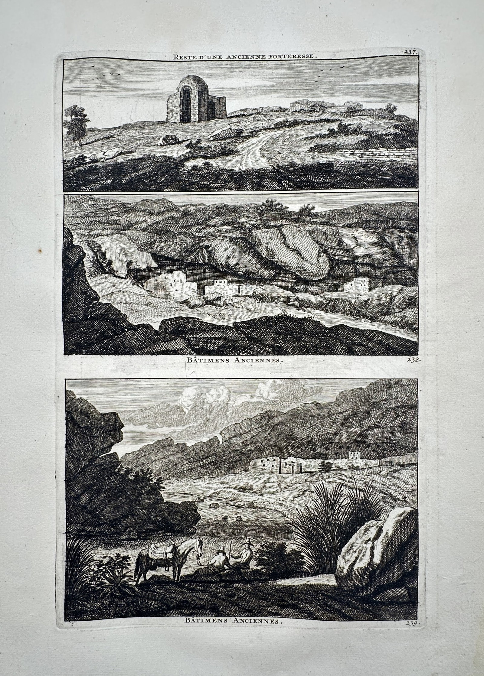 Cornelis de Bruyn – View of Ancient Buildings – Engraving (1698) (1 of 2)
