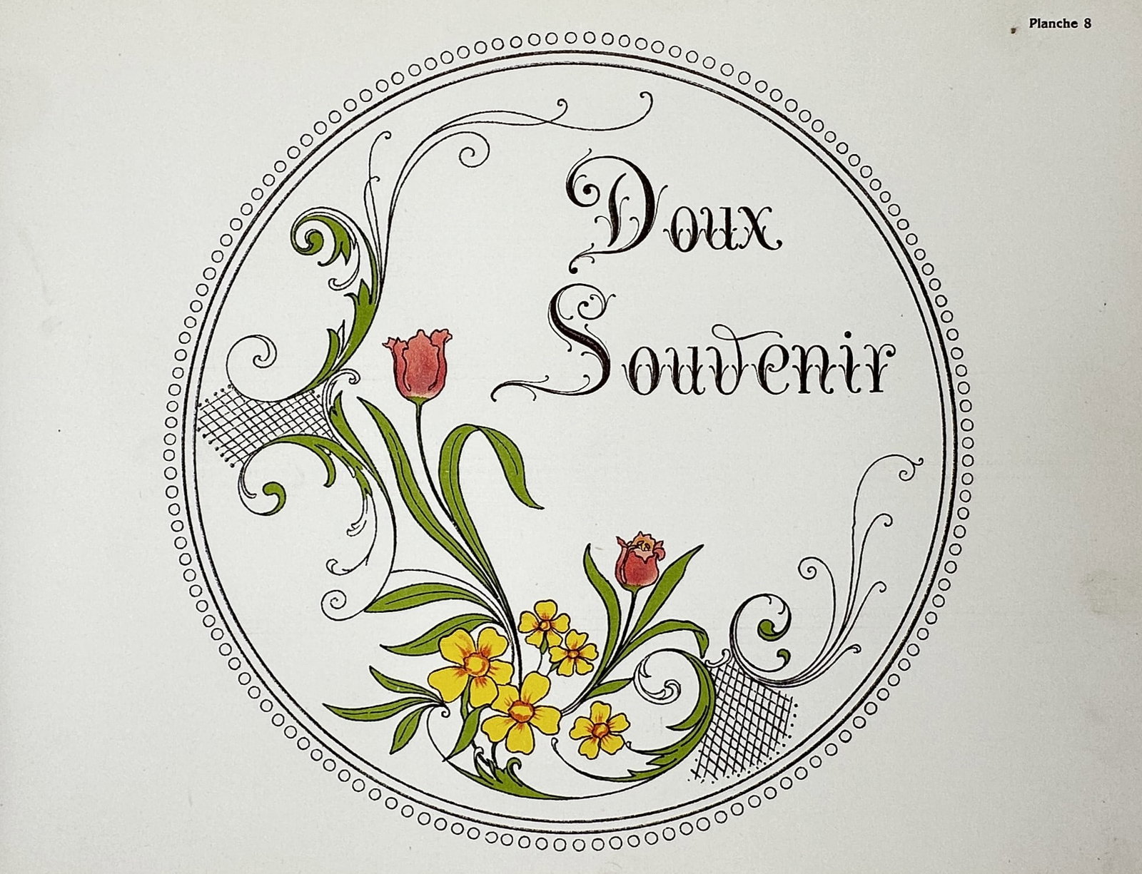Thérèse de Dillmont (1846–1890), after – Sweet Memory – Offset print (20th Century) (1 of 3)