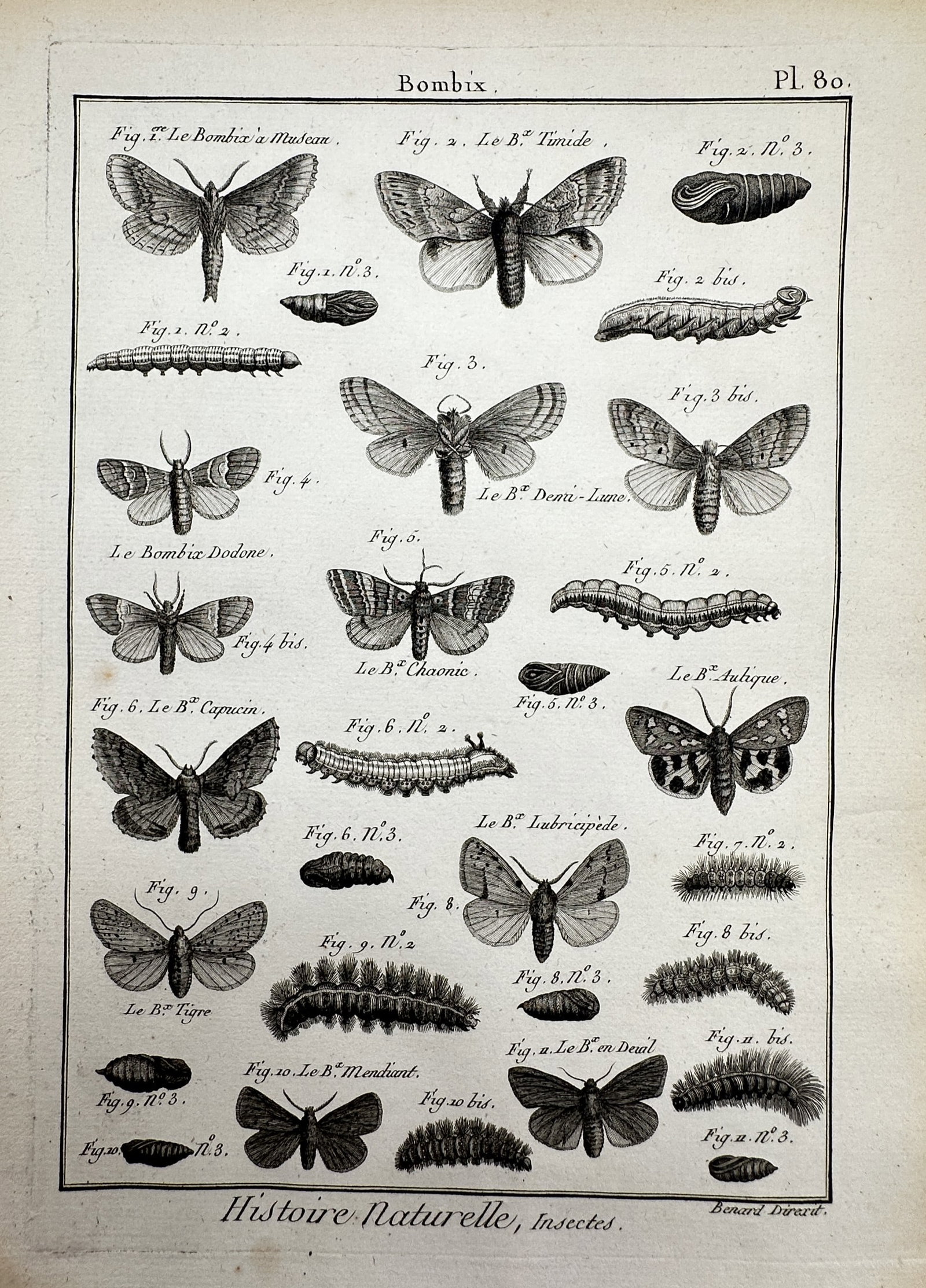 Robert Bénard (1734–1777) – View of Bombix – Engraving (c. 1762–1772) (1 of 2)