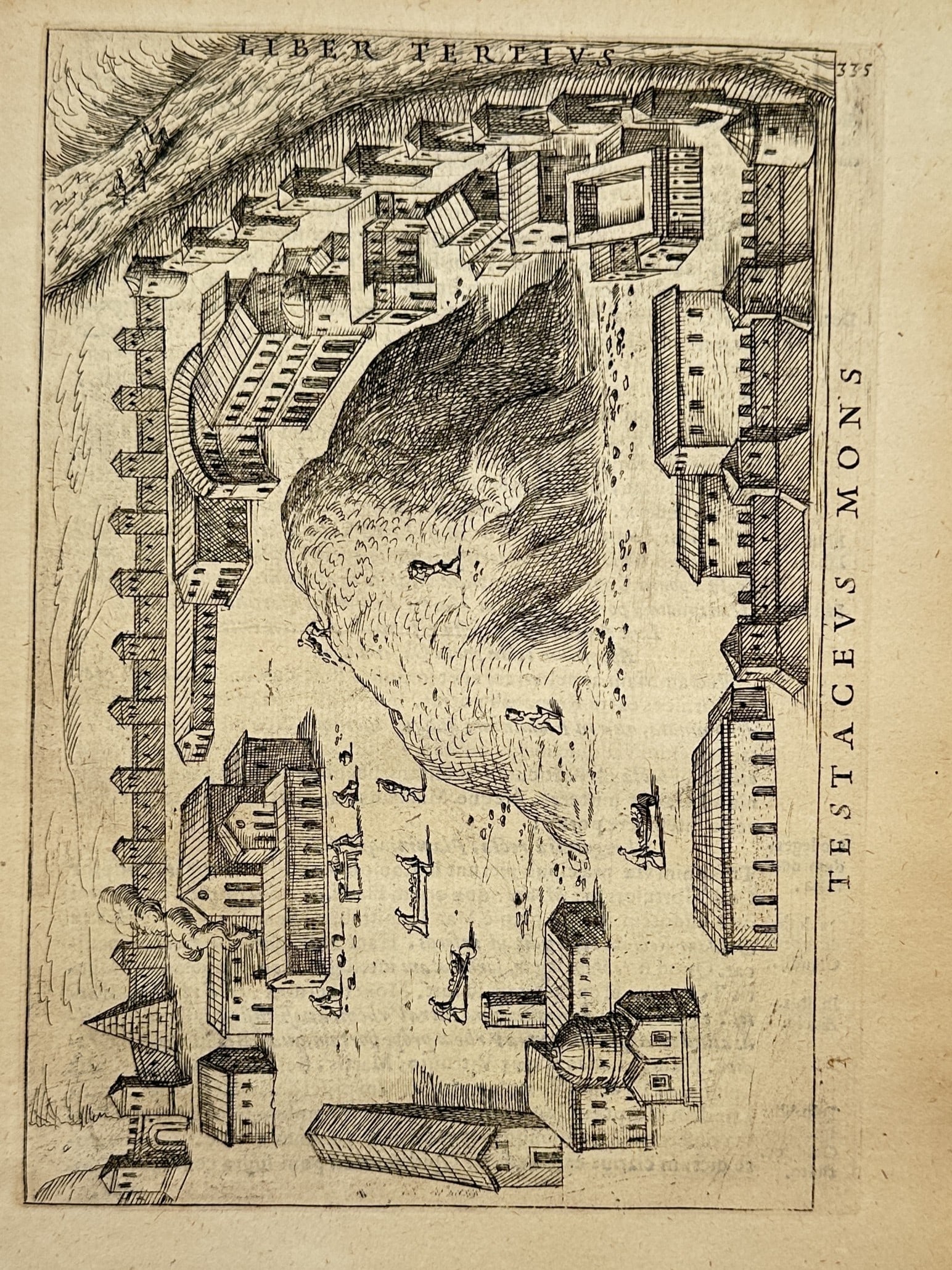 Alessandro Donati (1584–1640) – View of Mount Testaccio – Etching (1633) (1 of 2)