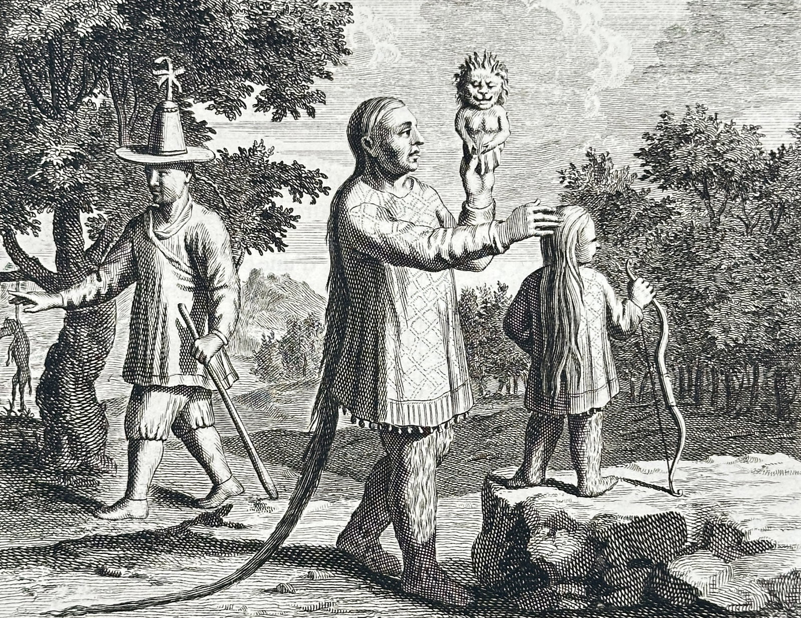 Cornelis de Bruyn (1652-1727) – Prince Tunguse or Prince Lalsulka – Engraving (1718) (1 of 3)