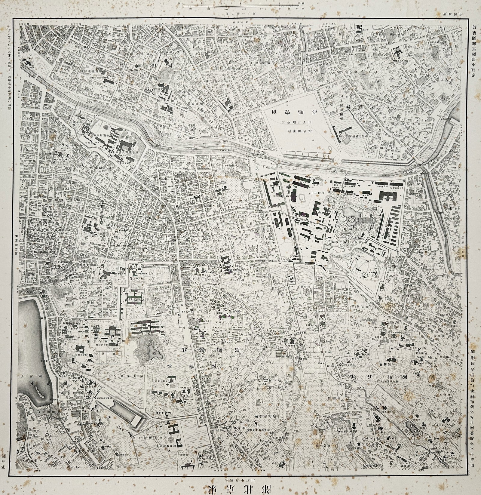 Geospatial Information Authority of Japan – Map of Northern Tokyo – Japan – Lithograph (1883): "Tokyo Hokubu". This lithograph map shows the northern districts of Tokyo during the early Meiji period, featuring detailed urban planning, waterways, and significant architectural landmarks of the er