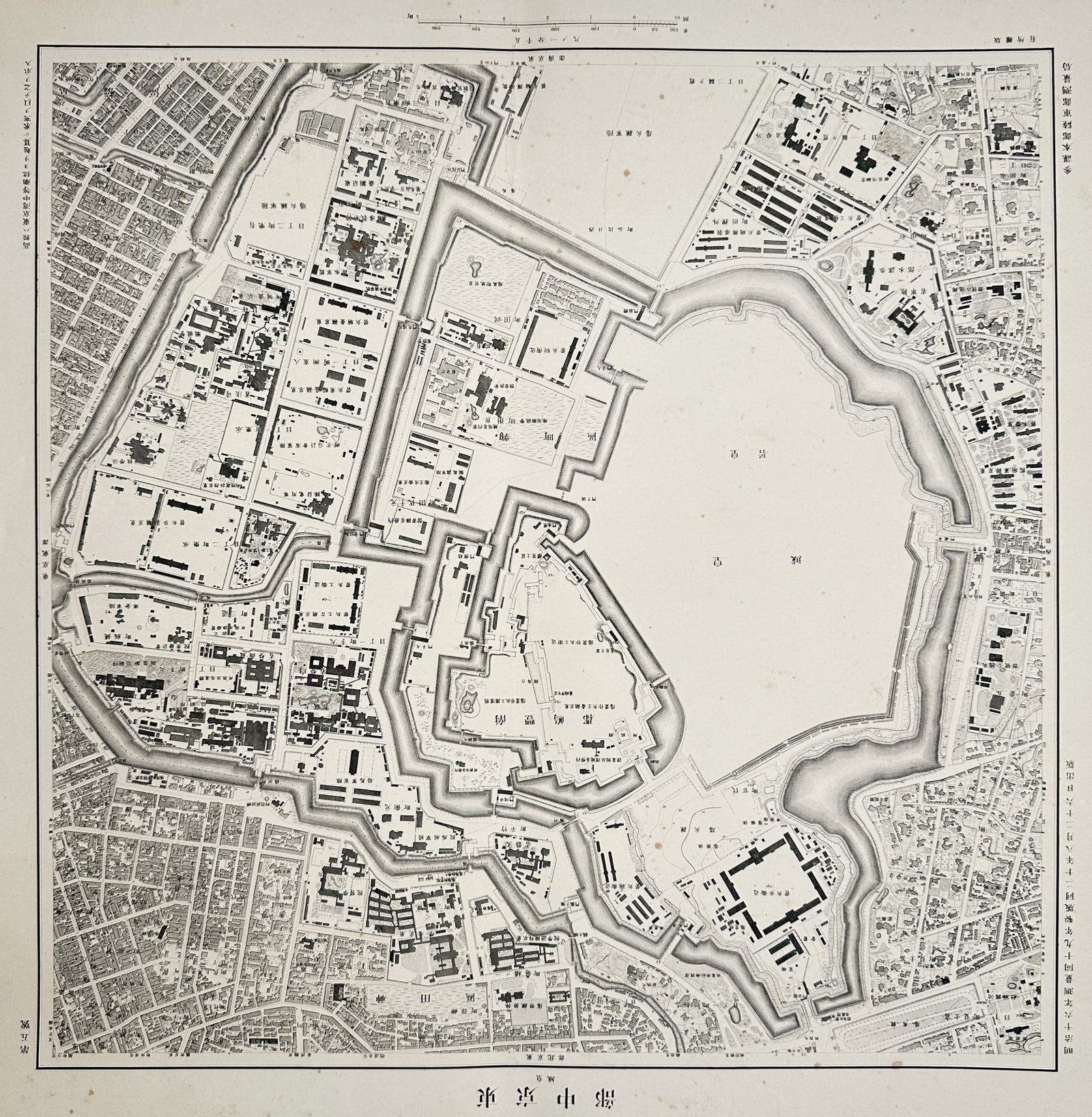 Geospatial Information Authority of Japan – Map of Central Tokyo Featuring the Imperial Palace: "Tokyo Chububu". This lithograph map provides a detailed view of central Tokyo, dominated by the expansive grounds and intricate moat system of the Imperial Palace. It was published in Tokyo by the Ge