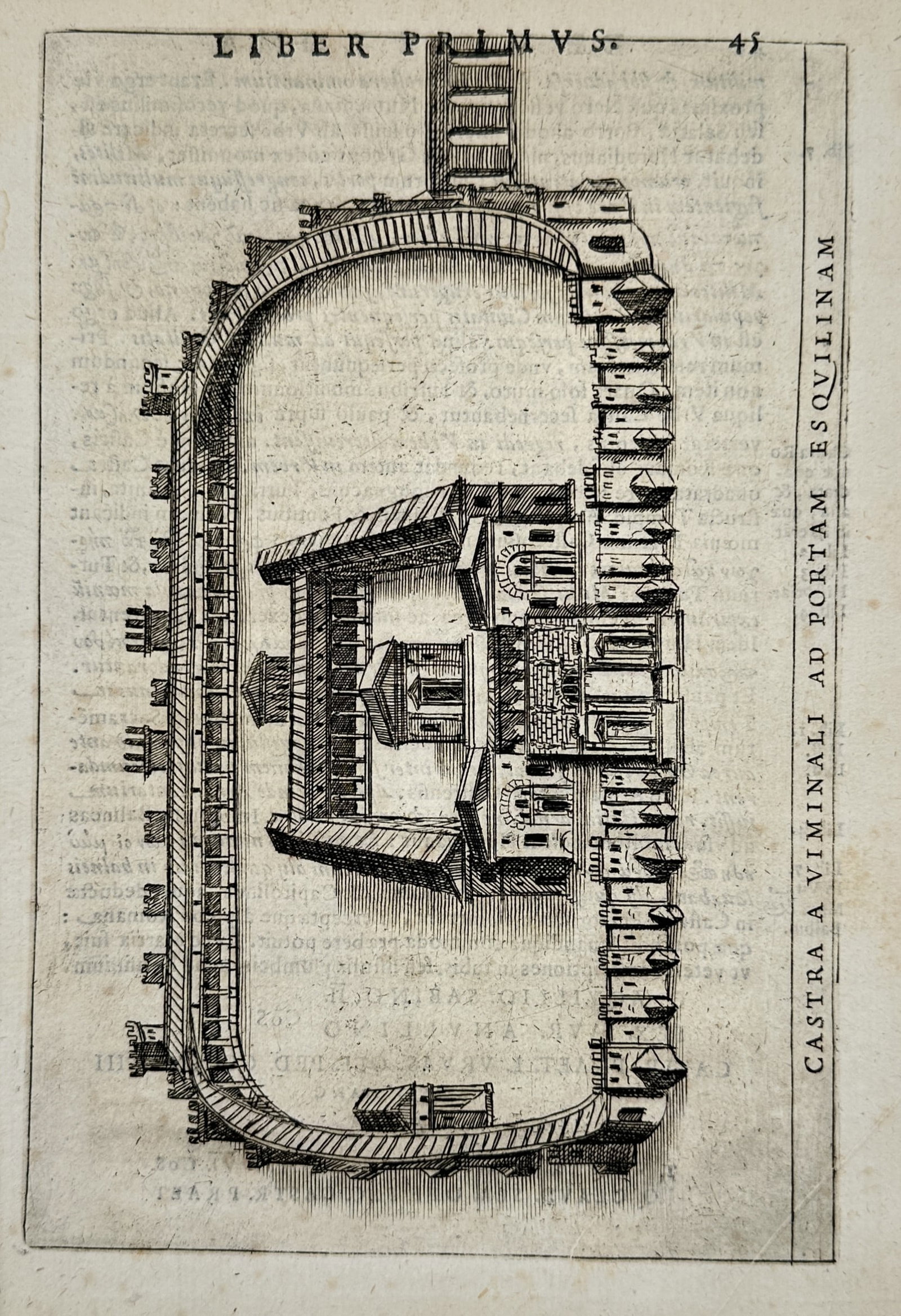 Alessandro Donati (1584-1640) – View of the Praetorian Camp near the Esquiline Gate – Rome (1 of 2)