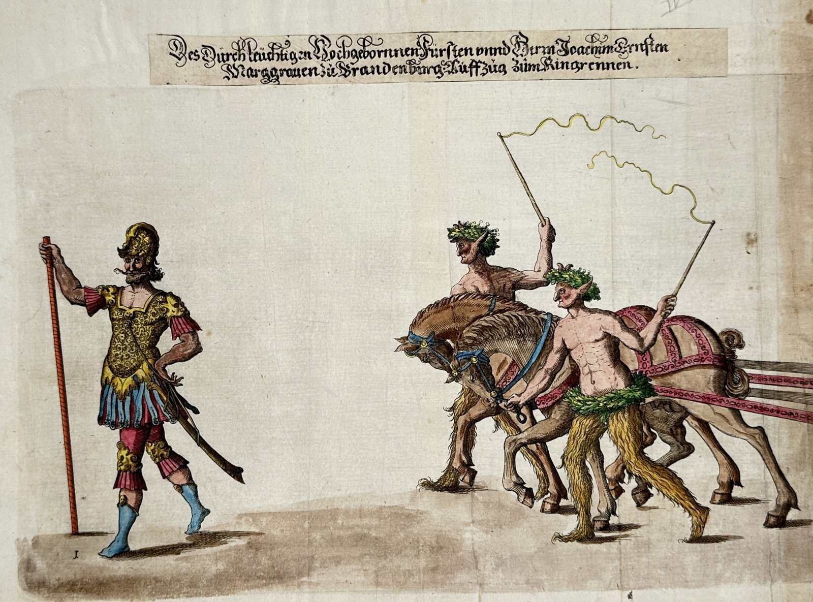 Balthasar Küchler – View of a Procession for the Ring Tilting of Joachim Ernst (1 of 2)
