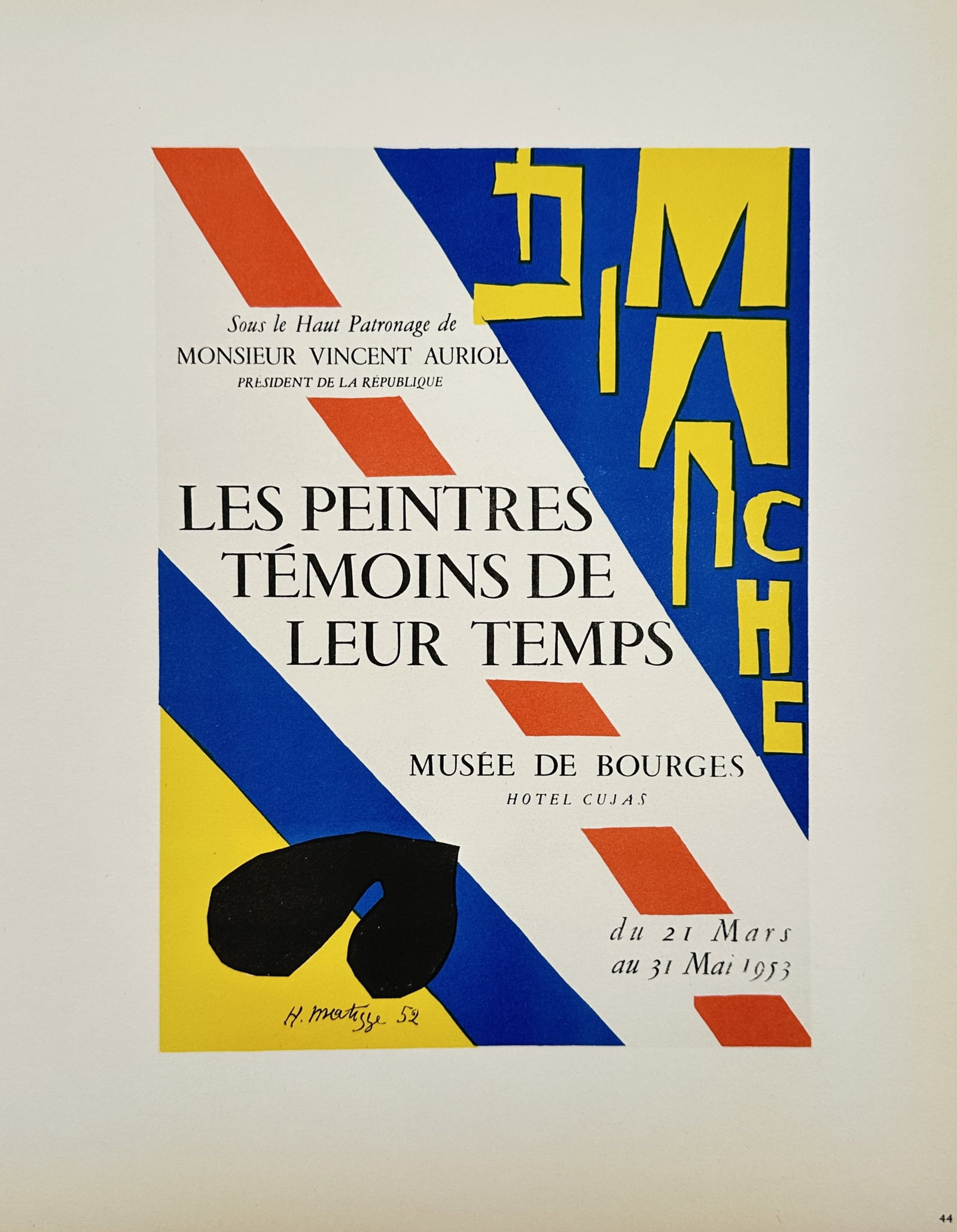 Henri Matisse, after – Les Peintres Témoins de Leur Temps – Offset print (20th Century) (1 of 2)