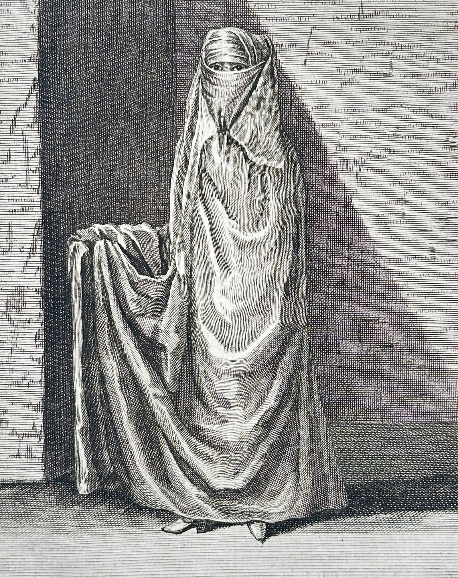Cornelis de Bruyn (1652–1727) – Portrait of a Persian Woman – Engraving (1718) (1 of 3)