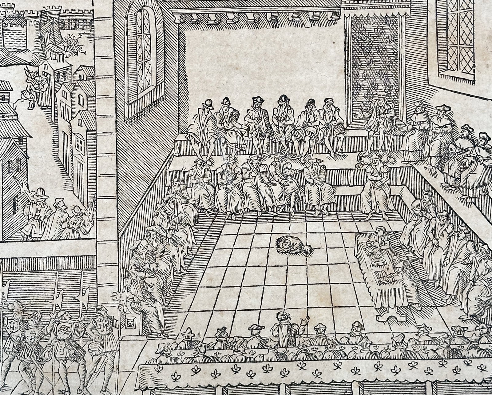 Sebastian Munster (1488-1552) – Proceedings of the Order – Woodcut (1544) (1 of 3)