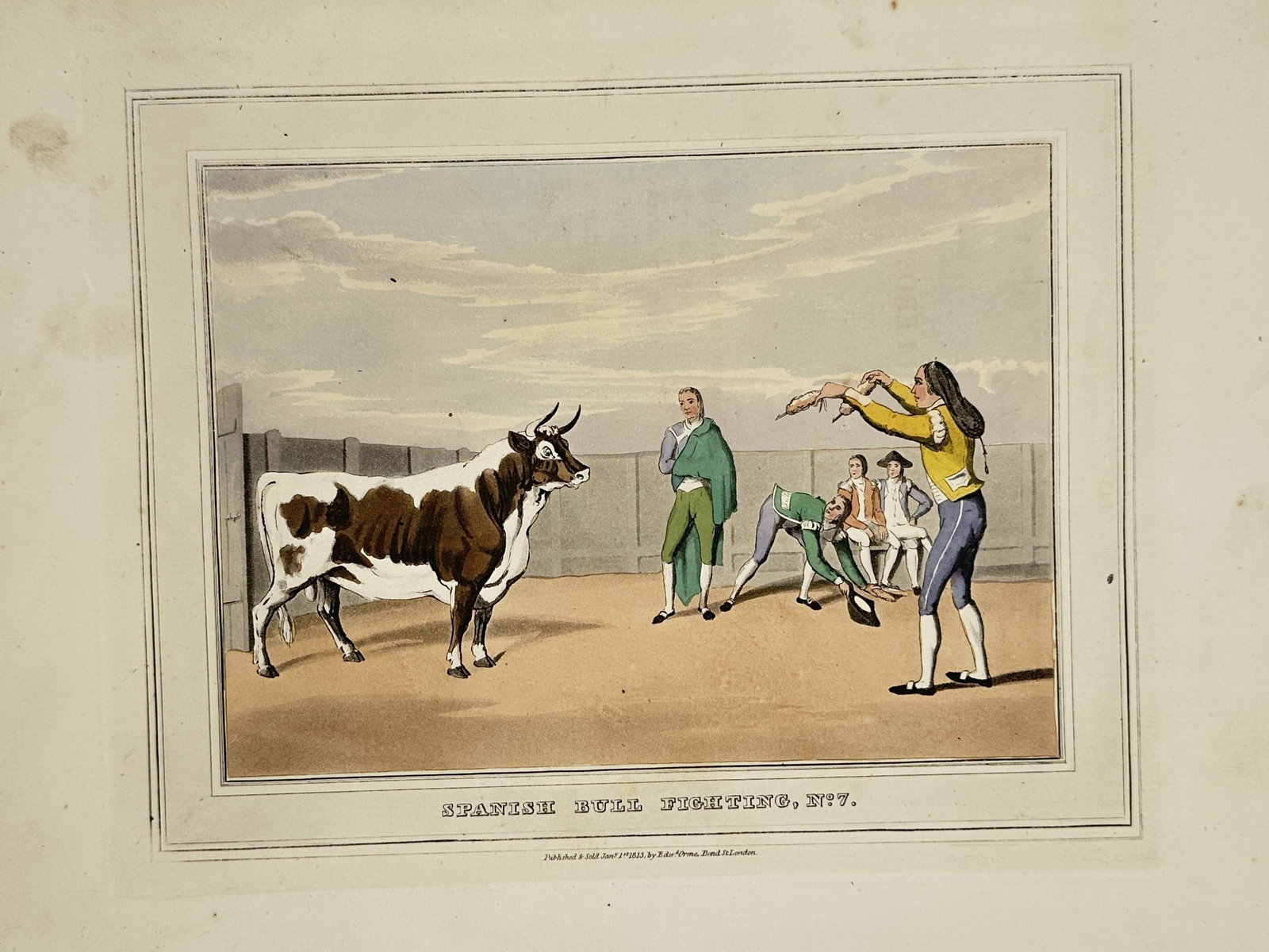 John Heaviside Clark (c. 1771–1863) – Genre Scene of Spanish Bull Fighting (1 of 2)