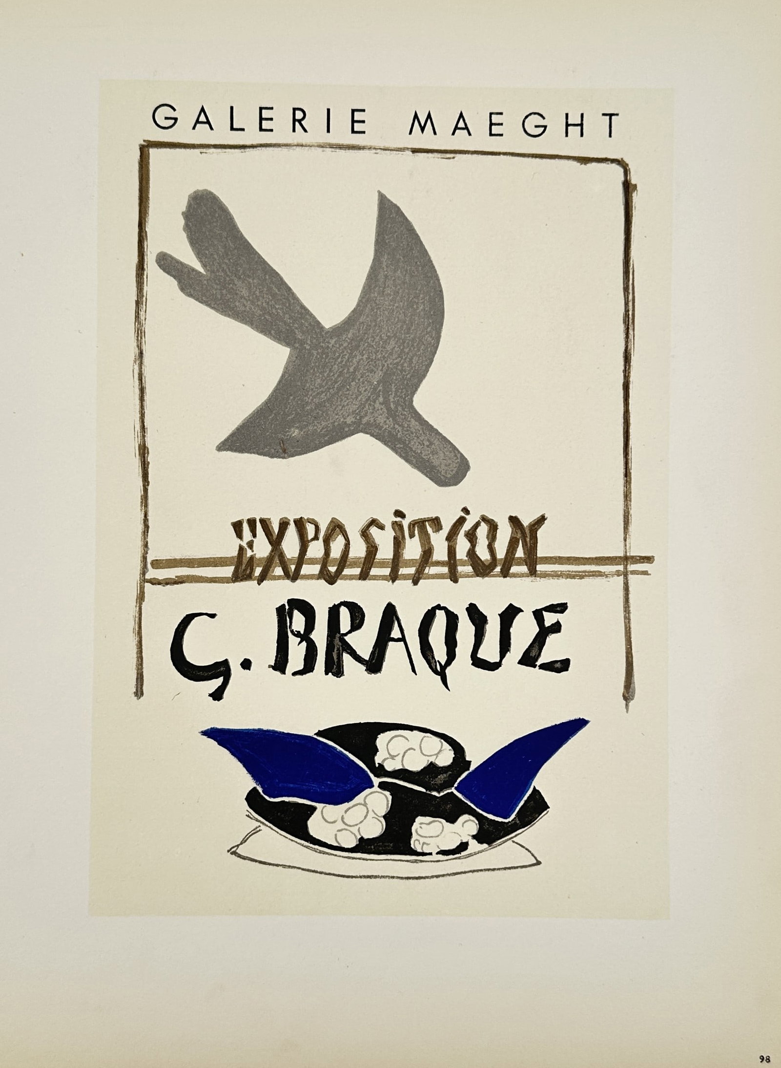 Georges Braque (1882–1963), after – Exposition Galerie Maeght – Lithograph (1959) (1 of 2)