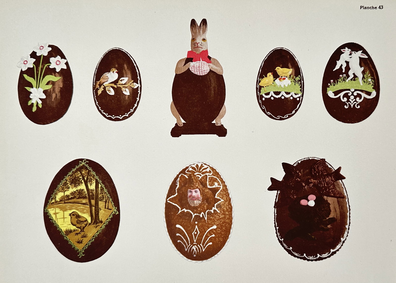 Mr. Chevry (Active circa 1900) – Art Nouveau Decorative Easter Egg Designs – Lithograph (1 of 2)