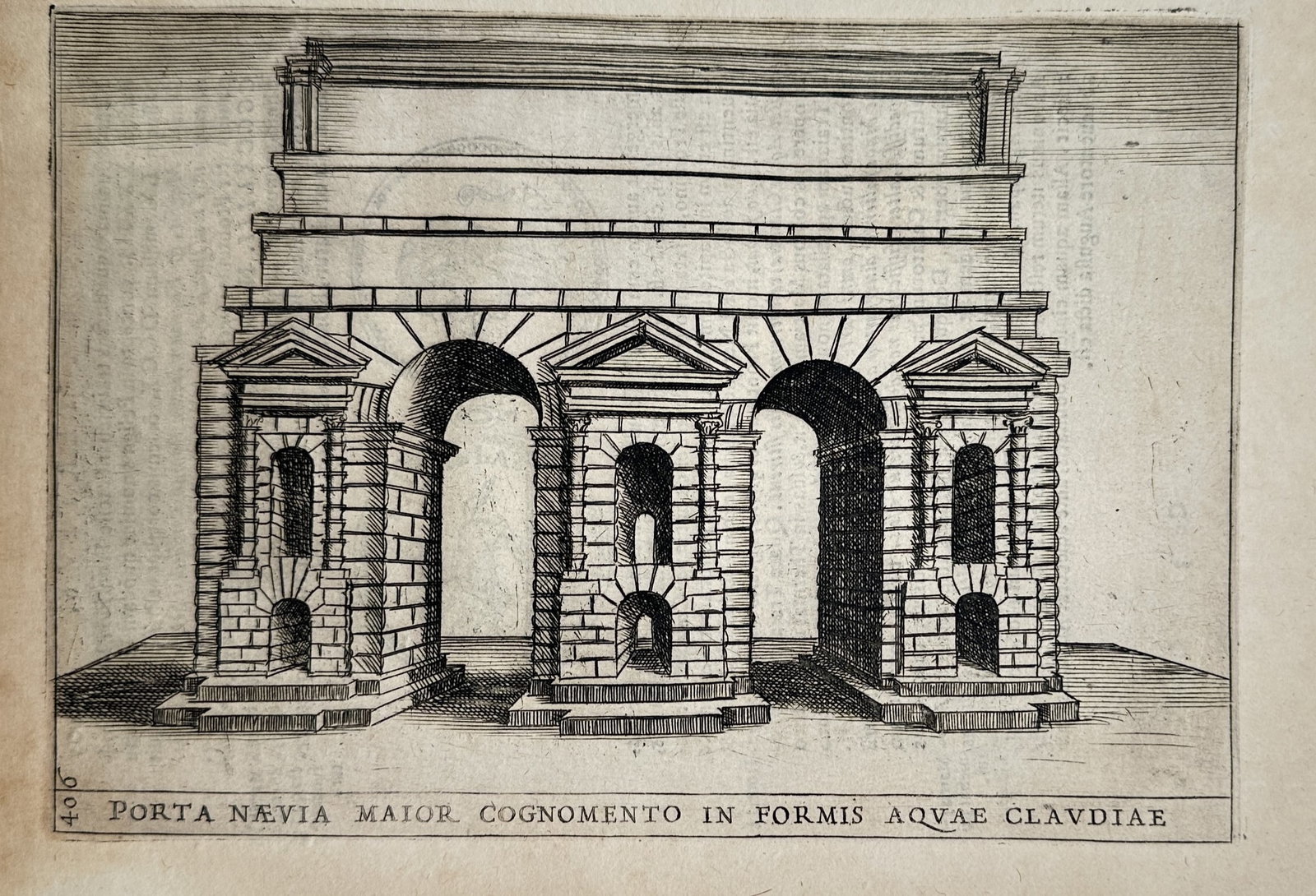 Alessandro Donati (1584–1640) – Porta Maggiore, Also Known as the Formis Aquae Claudiae (1 of 2)