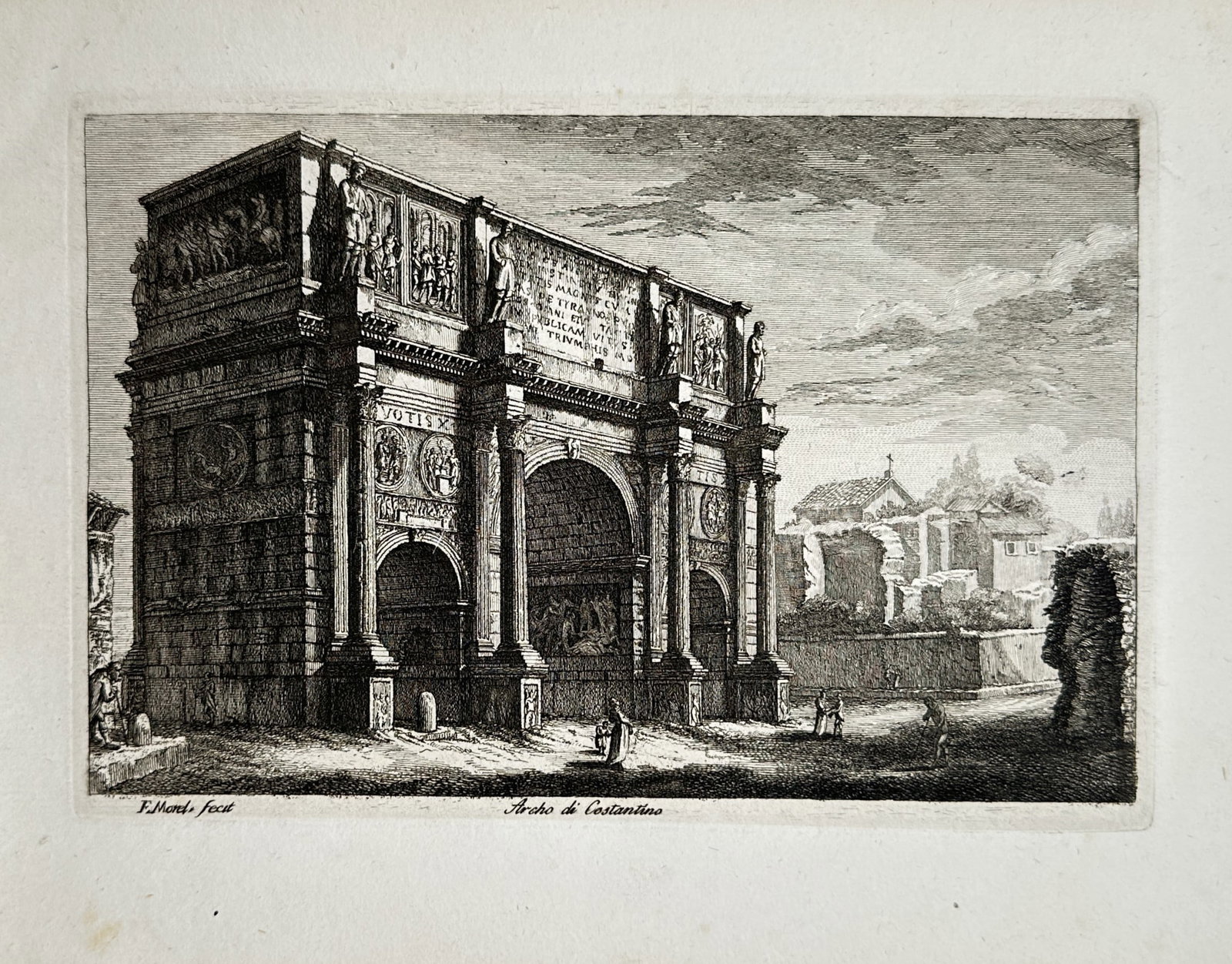 Pietro Parboni (1756–1829) – Arch of Constantine – Engraving (1818) (1 of 2)