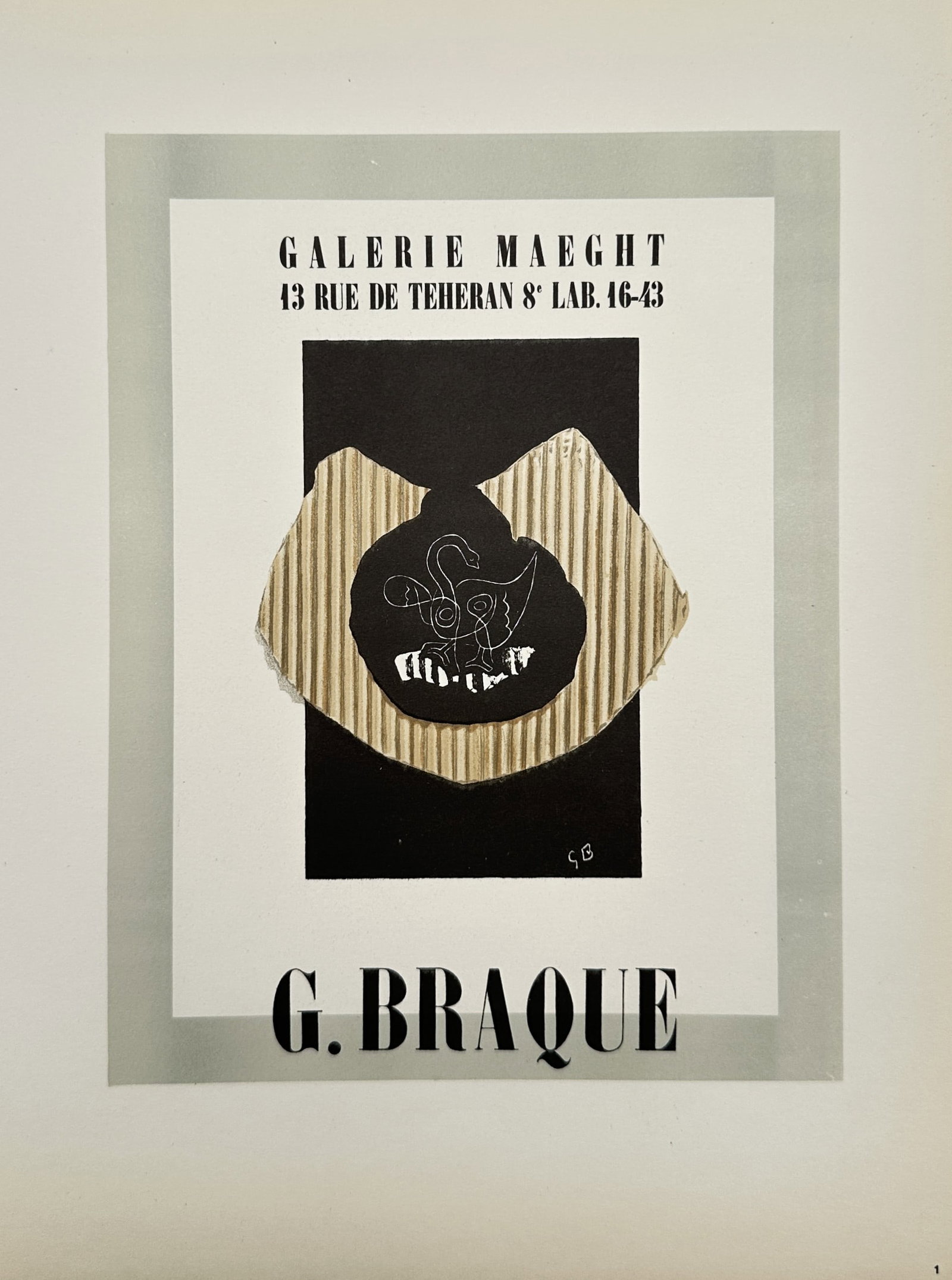 Georges Braque (1882–1963), after – Galerie Maeght Exhibition Poster – Lithograph (1 of 2)
