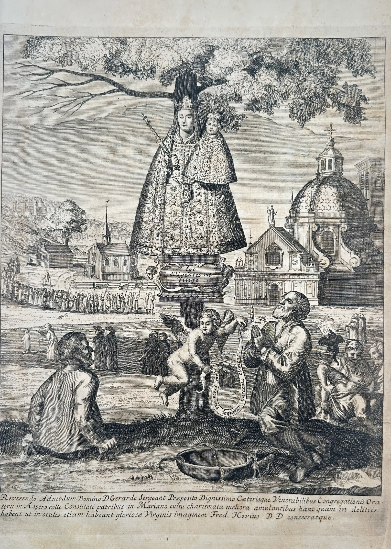Antonius Sanderus – Devotional Study of Our Lady of Scherpenheuvel – Copper Engraving (1659) (1 of 1)