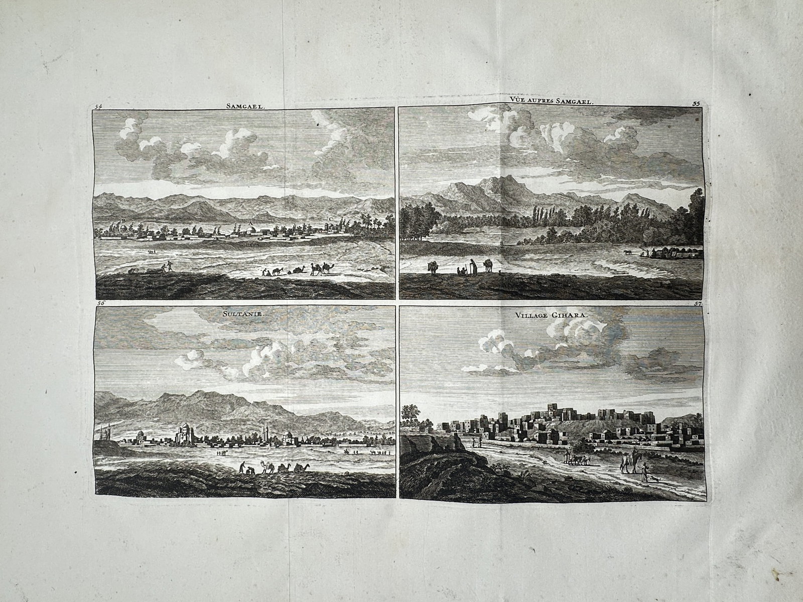 Cornelis de Bruyn – Views of Samgari, Sultanieh, and Gitara in Persia – Netherlands (1 of 2)