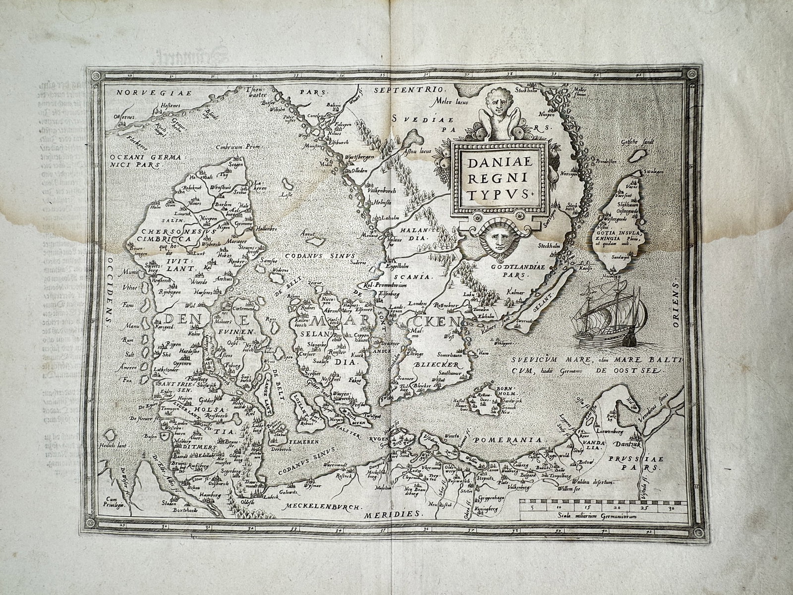 Abraham Ortelius (1527–1598) – Map of the Azores Islands – Portugal – Copper Engraving (c. (1 of 2)