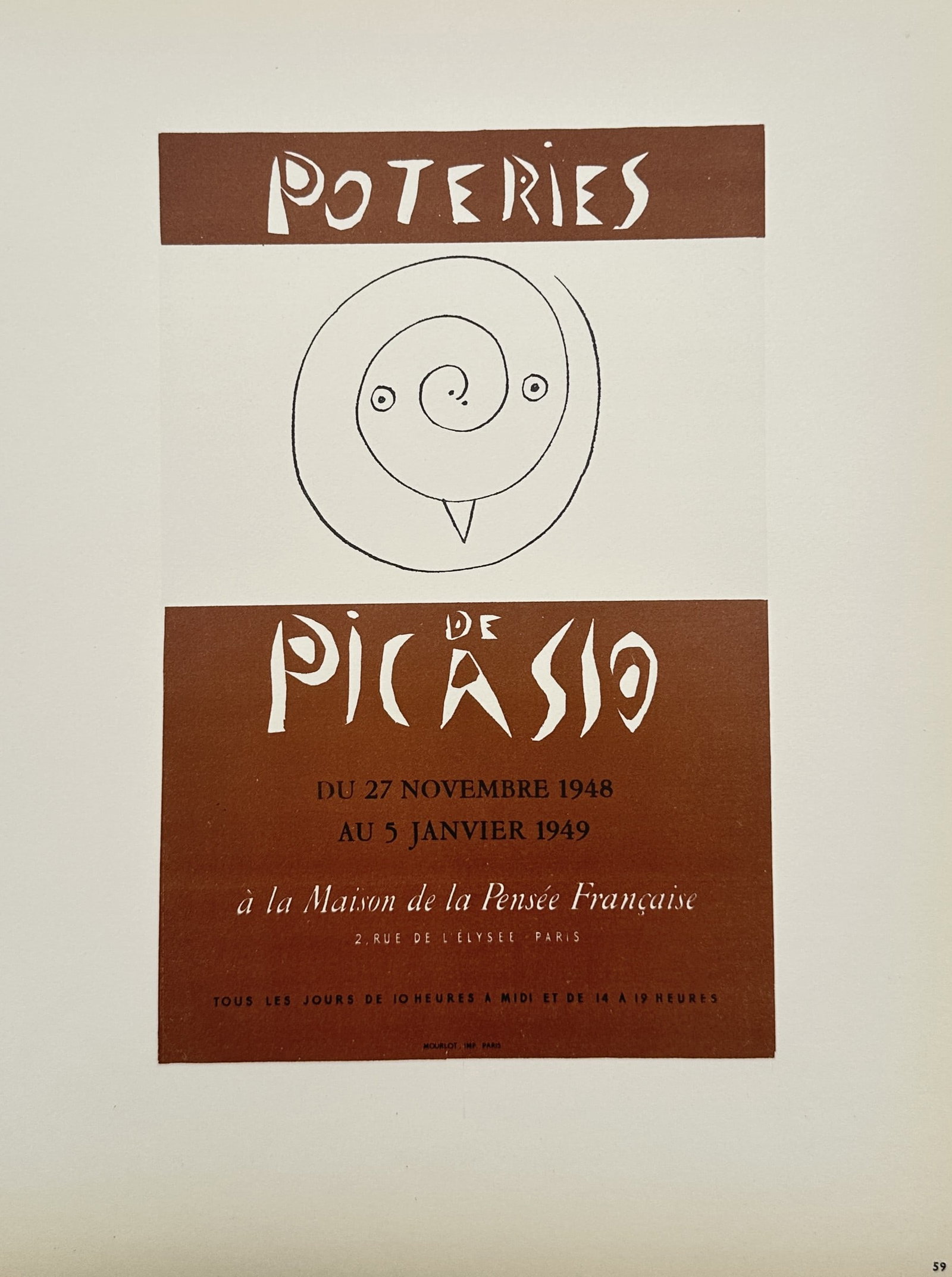 Pablo Picasso (1881–1973), after – Poster for Poteries de Picasso – Offset print (20th (1 of 2)