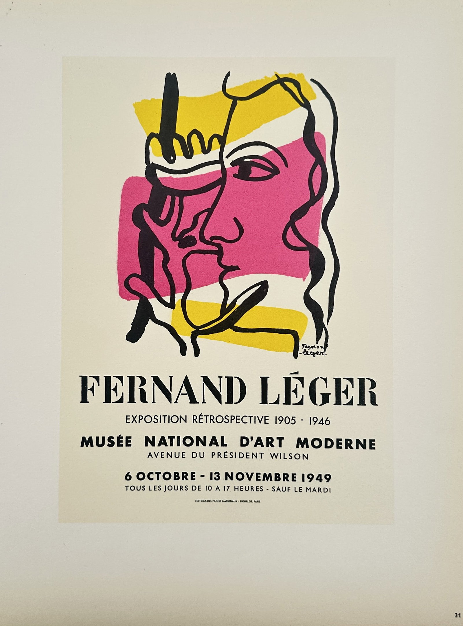 Fernand Léger, after – Poster for Fernand Léger Exposition Rétrospective – Offset print (1 of 2)