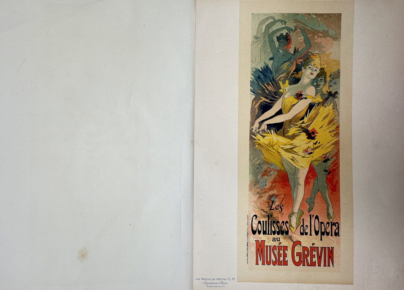 Jules Chéret (1836–1932) – Backstage at the Opera – Lithograph (1896) (1 of 2)