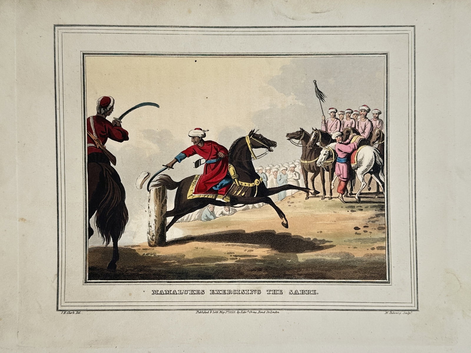 John Heaviside Clark (ca. 1771–1863) – View of Mamelukes Exercising the Sabre (1 of 2)