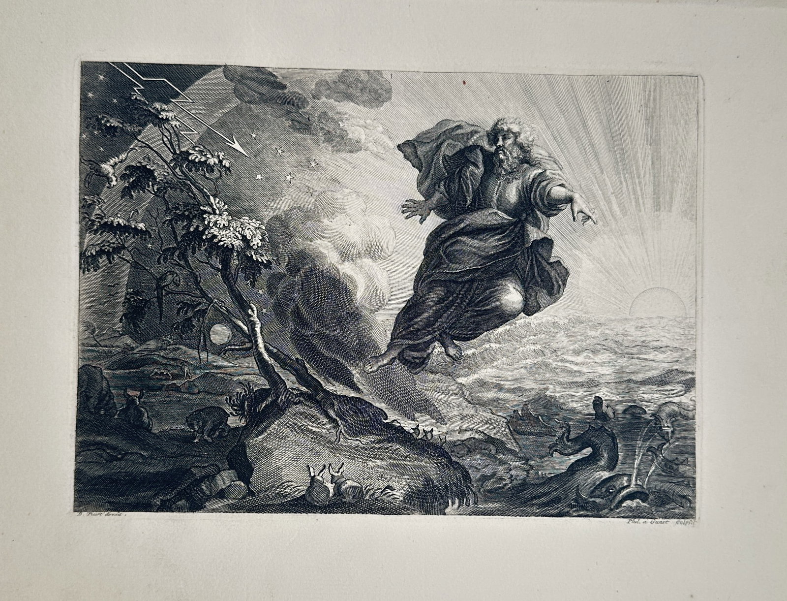 Bernard Picart (1673–1733) – View of the Creation of the World – Engraving (1731) (1 of 2)