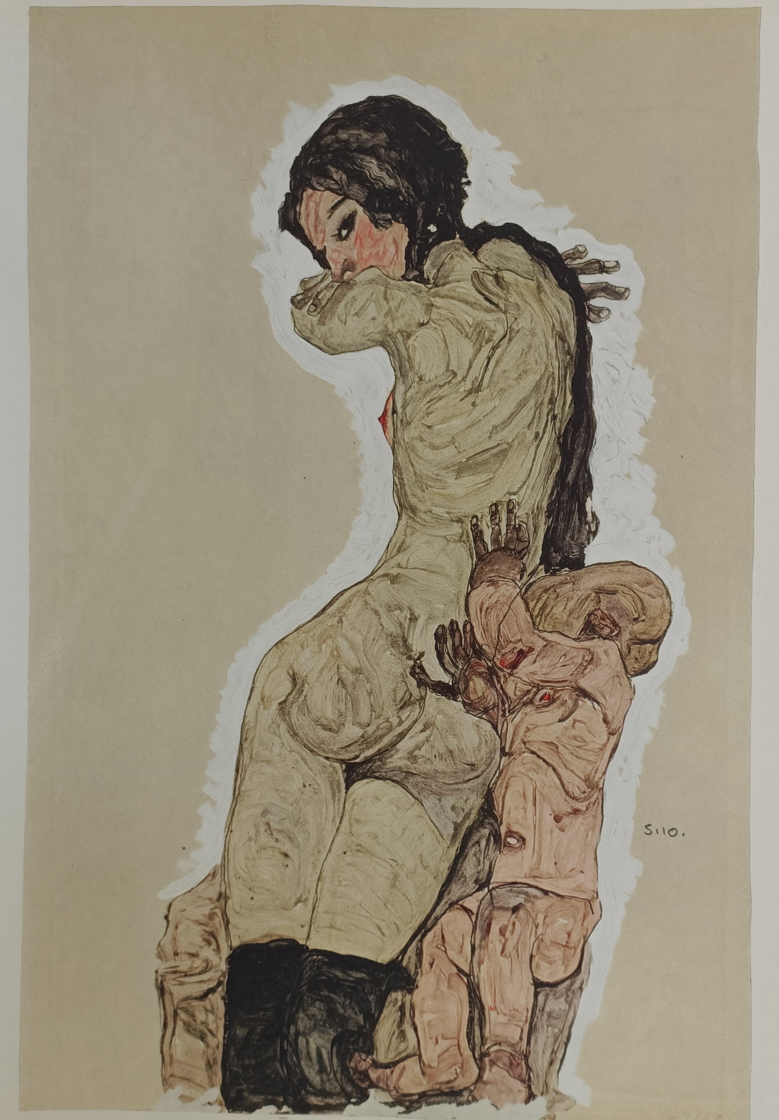 Egon Schiele (1890–1918), after – Mother and Child – Offset print (20th Century) (1 of 2)