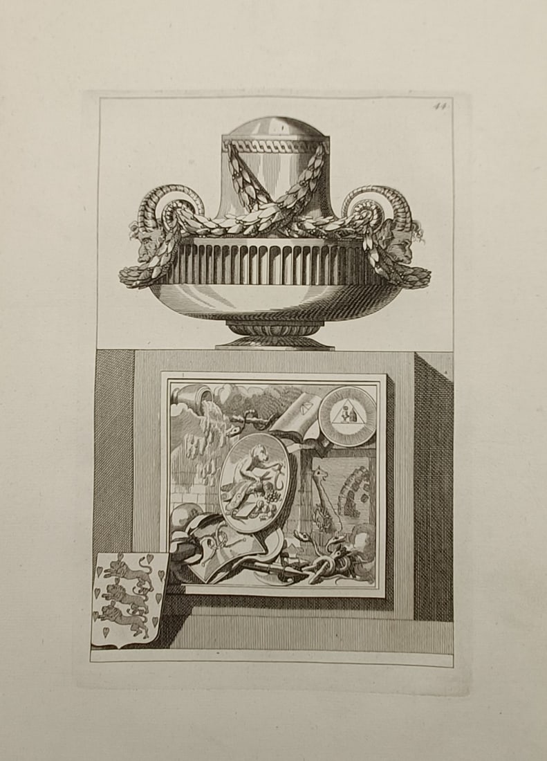 Jean-Charles Delafosse (1734–1791) – Allegory of Europe – Engraving (1768) (1 of 2)