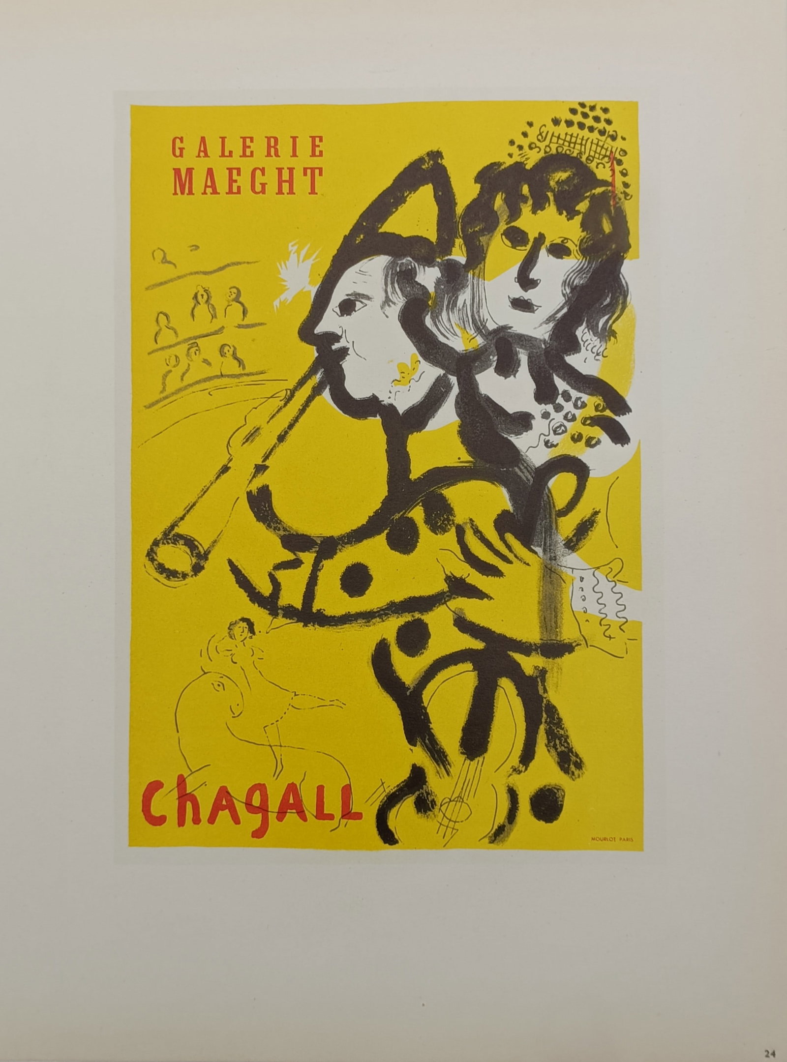 Marc Chagall (1887 – 1985), after – Poster for Galerie Maeght – Offset print (20th Century) (1 of 1)