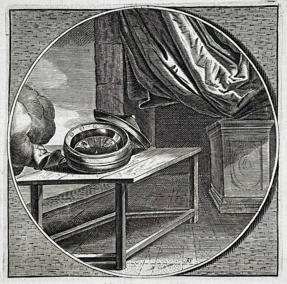 Jacob Cats – Nothing Separates Souls – Engraving (17th Century) (1 of 3)