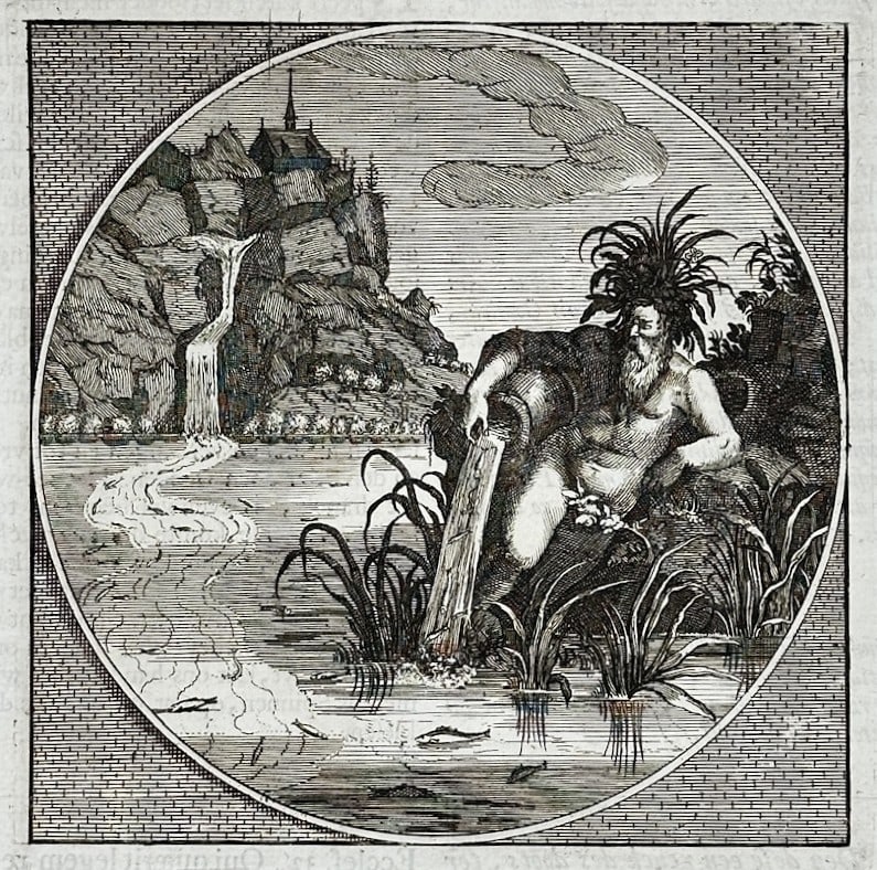 Jacob Cats – I Am Touched, Not Broken By The Waves – Engraving (17th Century) (1 of 3)